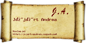 Jójárt Andrea névjegykártya